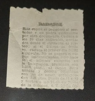 Lote 4 cupones antiguos: Aviación y Lotería