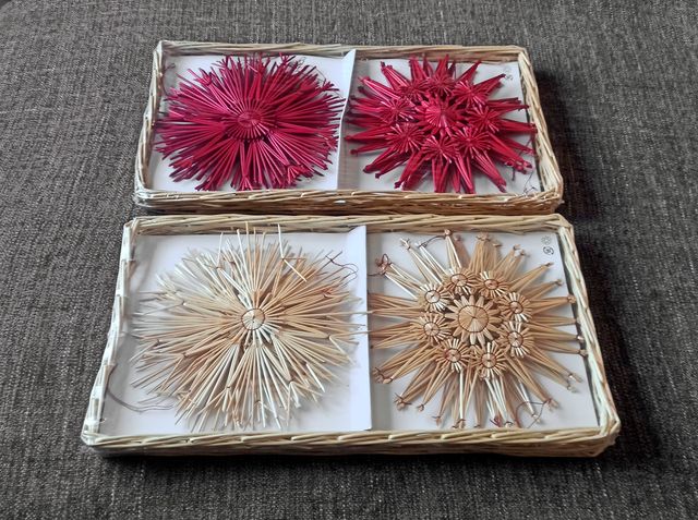 12 Stelle di paglia per albero di Natale IKEA (NUOVO)