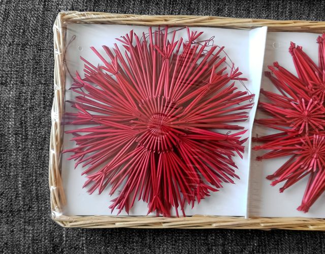 12 Stelle di paglia per albero di Natale IKEA (NUOVO)