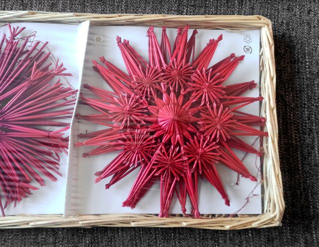 12 Stelle di paglia per albero di Natale IKEA (NUOVO)