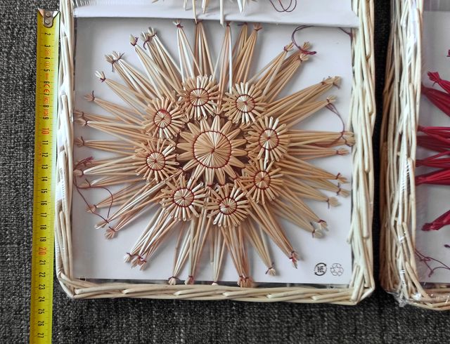 12 Stelle di paglia per albero di Natale IKEA (NUOVO)