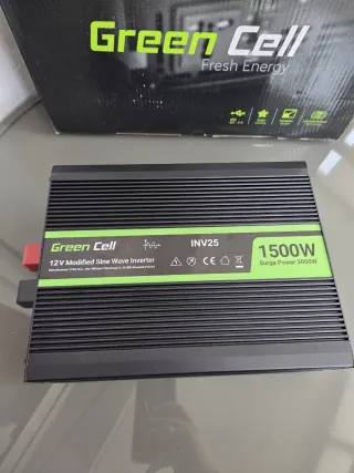 INVERSOR GREEN CELL 1500W 12V NUEVO A ESTRENAR