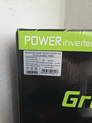 INVERSOR GREEN CELL 1500W 12V NUEVO A ESTRENAR