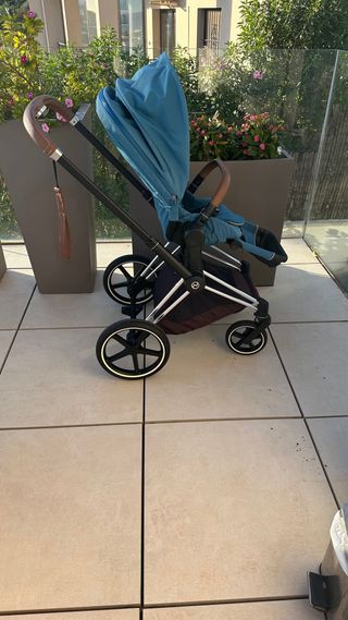 Cochecito Cybex Priam Platinum Azul
