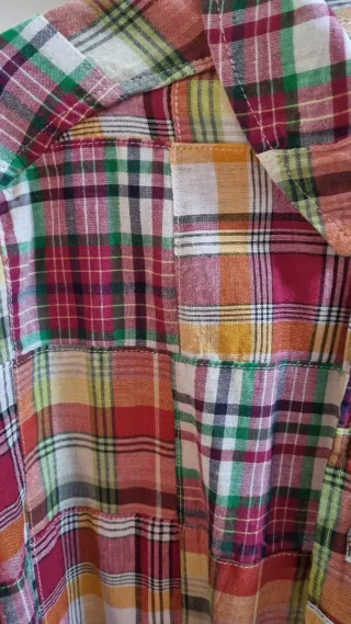 Camisa Springfield cuadros patchwork