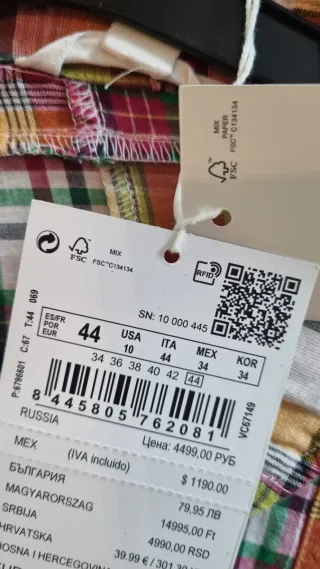 Camisa Springfield cuadros patchwork