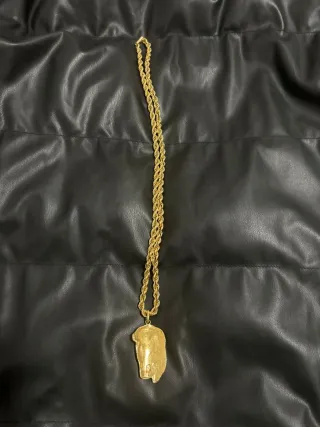 Cadena de oro 18k con colgante de Cristo