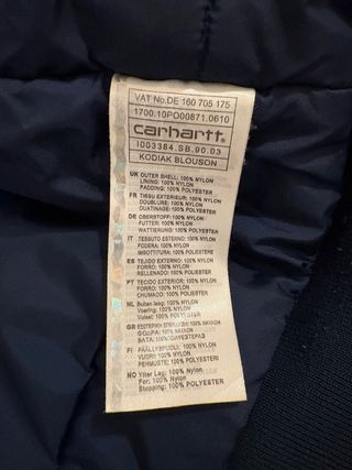 Chaqueta Carhartt Impermeable Azul