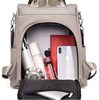 Mochila Antirrobo Nylon Gris