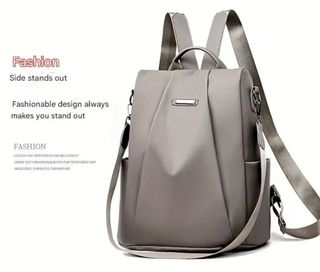 Mochila Antirrobo Nylon Gris
