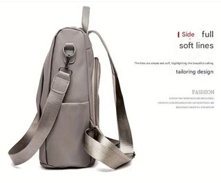 Mochila Antirrobo Nylon Gris