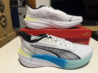 Zapatillas Puma Darter Pro Blancas y Azules