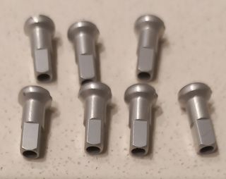 Cabecillas radio bicicleta 2x12mm aluminio o Latón