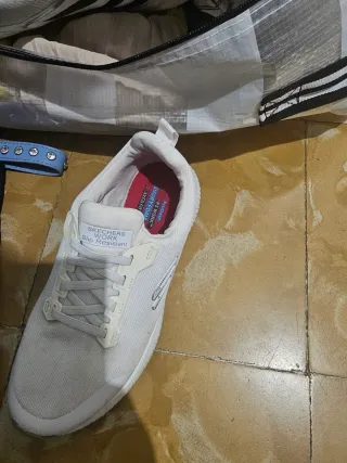 Zapatillas Skechers Work Blancas Slip Resistant