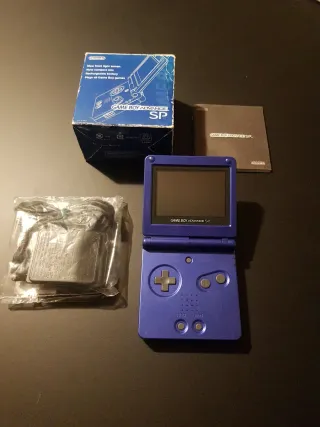 Nintendo Game Boy Advance SP Azul con caja manual