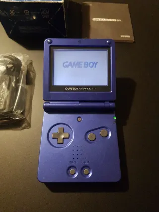 Nintendo Game Boy Advance SP Azul con caja manual