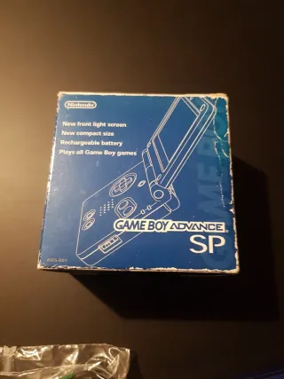 Nintendo Game Boy Advance SP Azul con caja manual