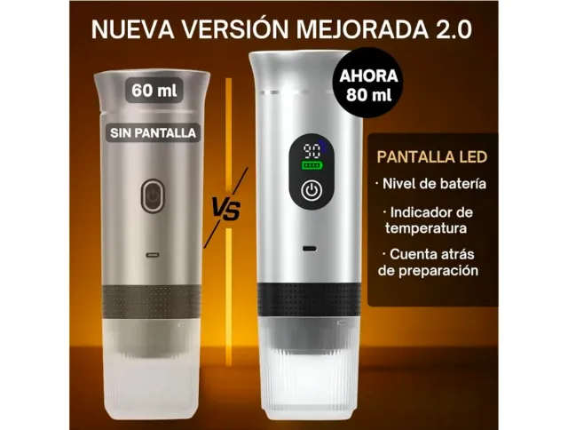 NUEVA Cafetera Portátil Cápsulas y Molido