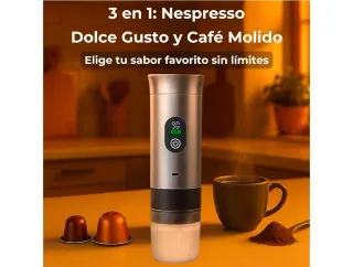 NUEVA Cafetera Portátil Cápsulas y Molido