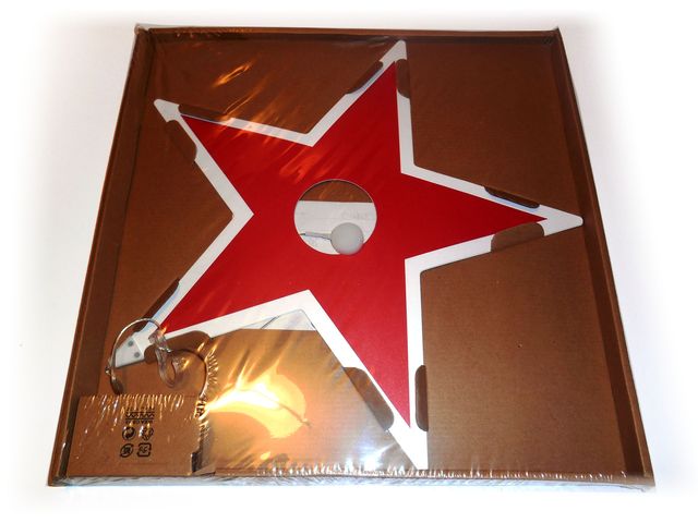 Stella di carta rossa con luce IKEA (NUOVA)