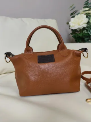 Bolso piel Camel tipo maletín