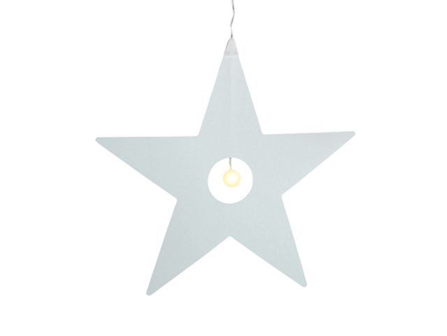 Stella di carta bianca con luce IKEA (NUOVA)