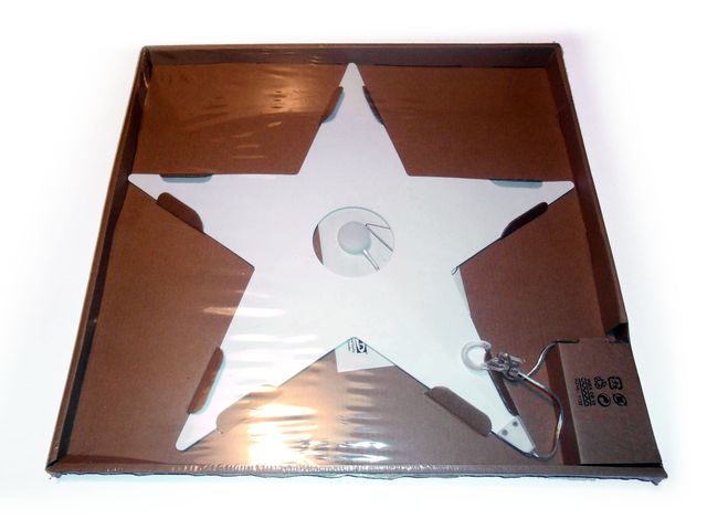 Stella di carta bianca con luce IKEA (NUOVA)