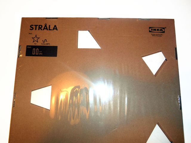 Stella di carta bianca con luce IKEA (NUOVA)