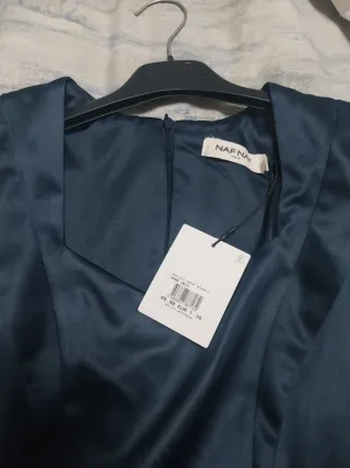 Vestido Naf Naf fiesta azul talla 38 talla pequeño