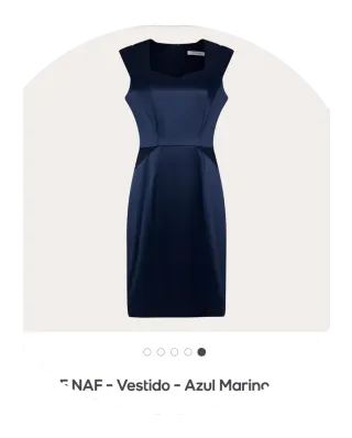 Vestido Naf Naf fiesta azul talla 38 talla pequeño