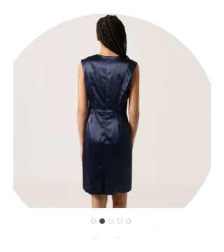 Vestido Naf Naf fiesta azul talla 38 talla pequeño