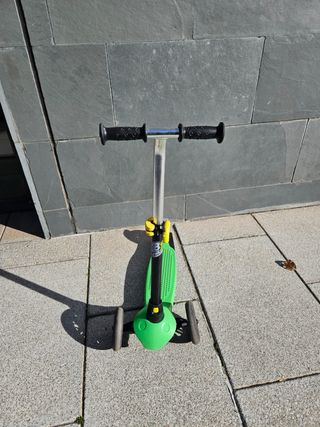 Patinete 3 Ruedas Verde Decathlon