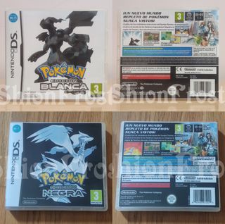 2 Cajas Pokémon / Edición Negra y Blanca DS