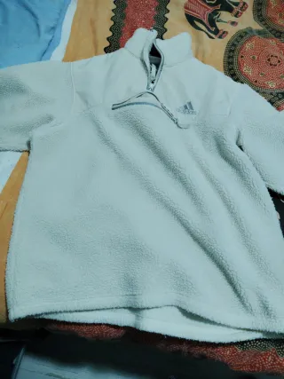 Jersey Adidas Beige Borrego Frío
