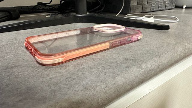 Custodia iPhone 13 Pro Trasparente Rosa