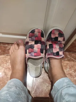 Pantofole donna fantasia patchwork