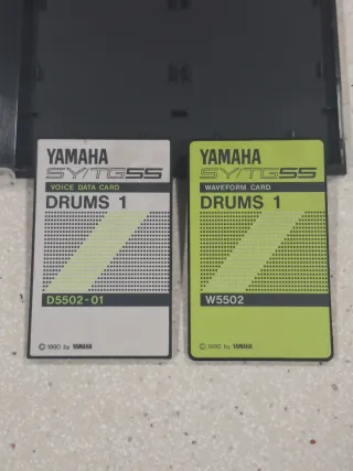 Yamaha SY55 TG55 S5502 Drums 1 Sound Card Set