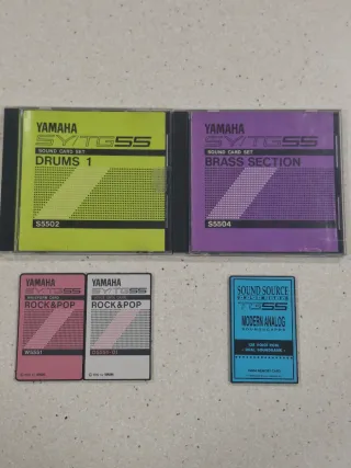 Yamaha SY55 TG55 S5502 Drums 1 Sound Card Set