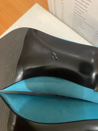 Zapatos Flamenca Azul Elástico