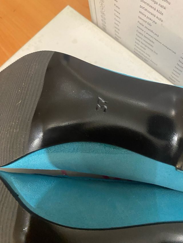 Zapatos Flamenca Azul Elástico