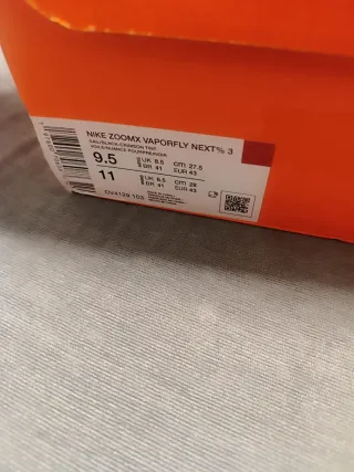 Zapatillas Nike Zoomx Vaporfly placa de carbono