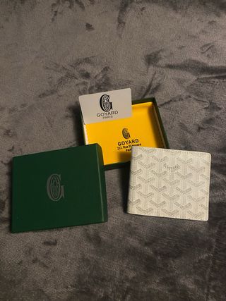 Portafoglio Goyard Bianco