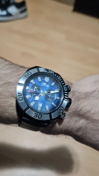 Reloj Lotus 15786 Cronógrafo Azul/Plata/Negro