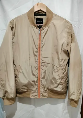 Chaqueta bomber Systemaction beige mujer