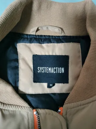 Chaqueta bomber Systemaction beige mujer