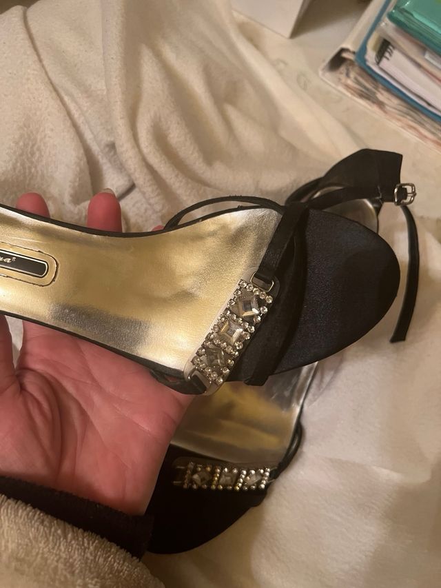 Sandalias Dylena Tacón Adorno Brillante