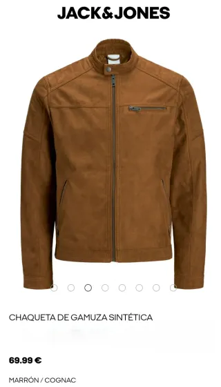 Chaqueta Jack & Jones ante sintético marrón