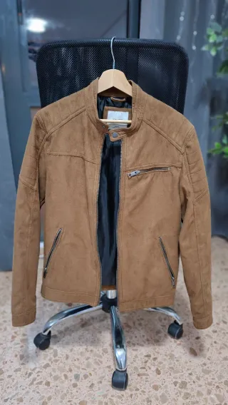 Chaqueta Jack & Jones ante sintético marrón