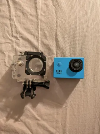 Cámara Deportiva 1080p + Carcasa Sumergible