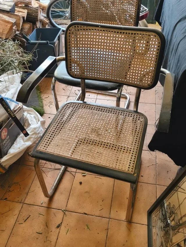 Sedie a rete fatte a mano